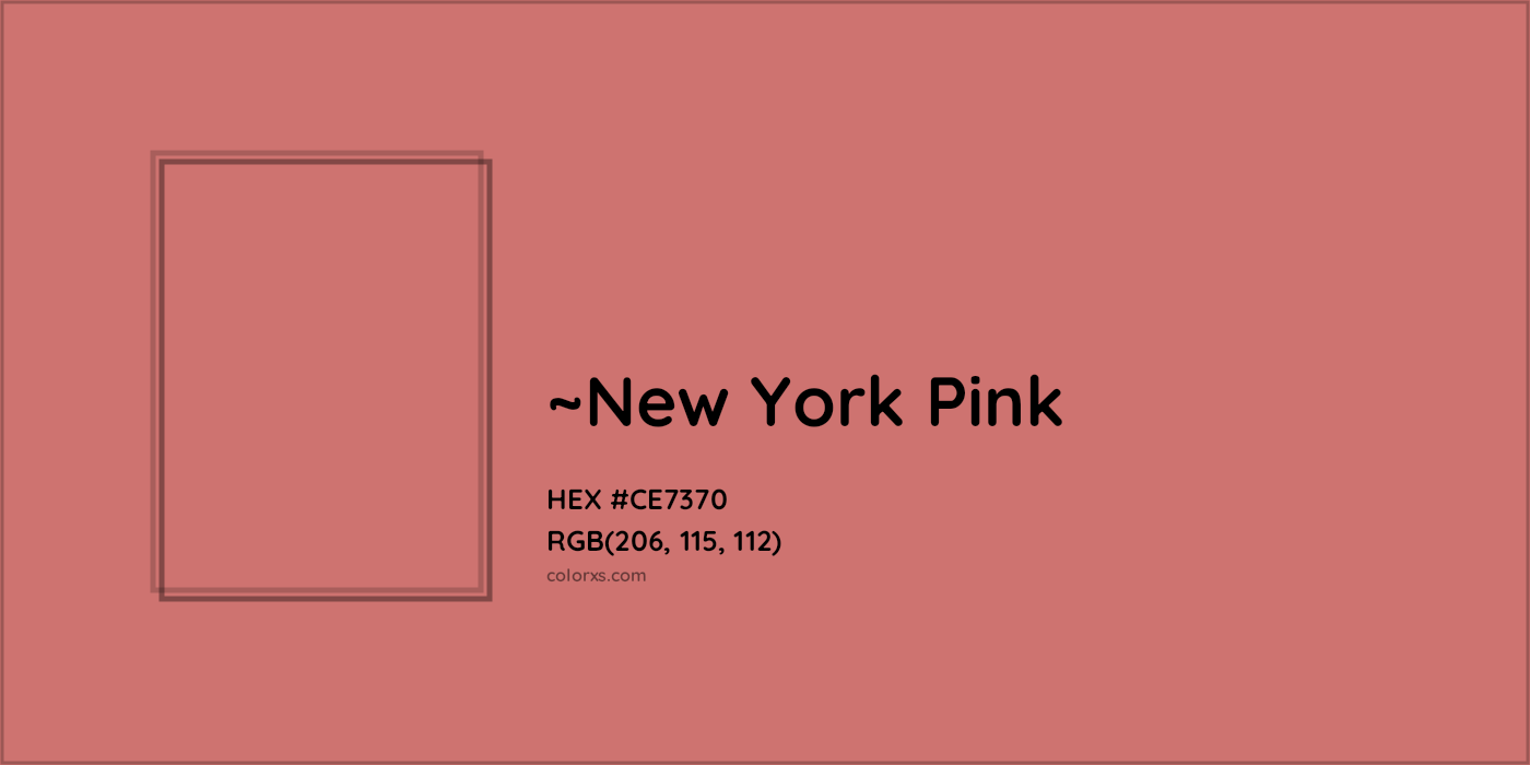 HEX #CE7370 Color Name, Color Code, Palettes, Similar Paints, Images
