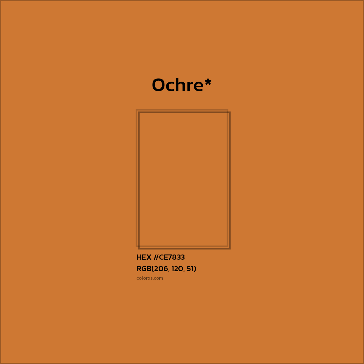 HEX #CE7833 Color Name, Color Code, Palettes, Similar Paints, Images
