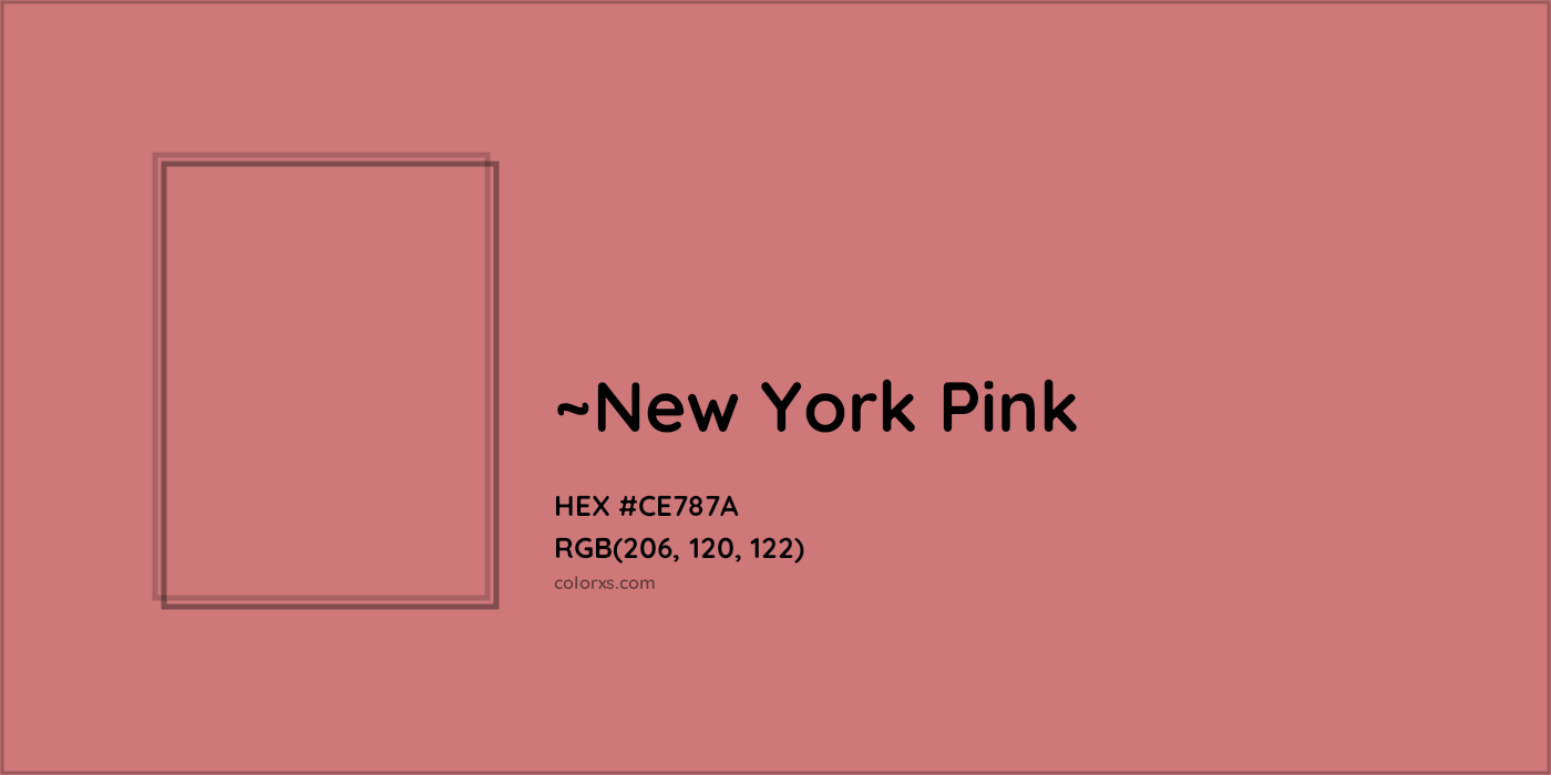 HEX #CE787A Color Name, Color Code, Palettes, Similar Paints, Images