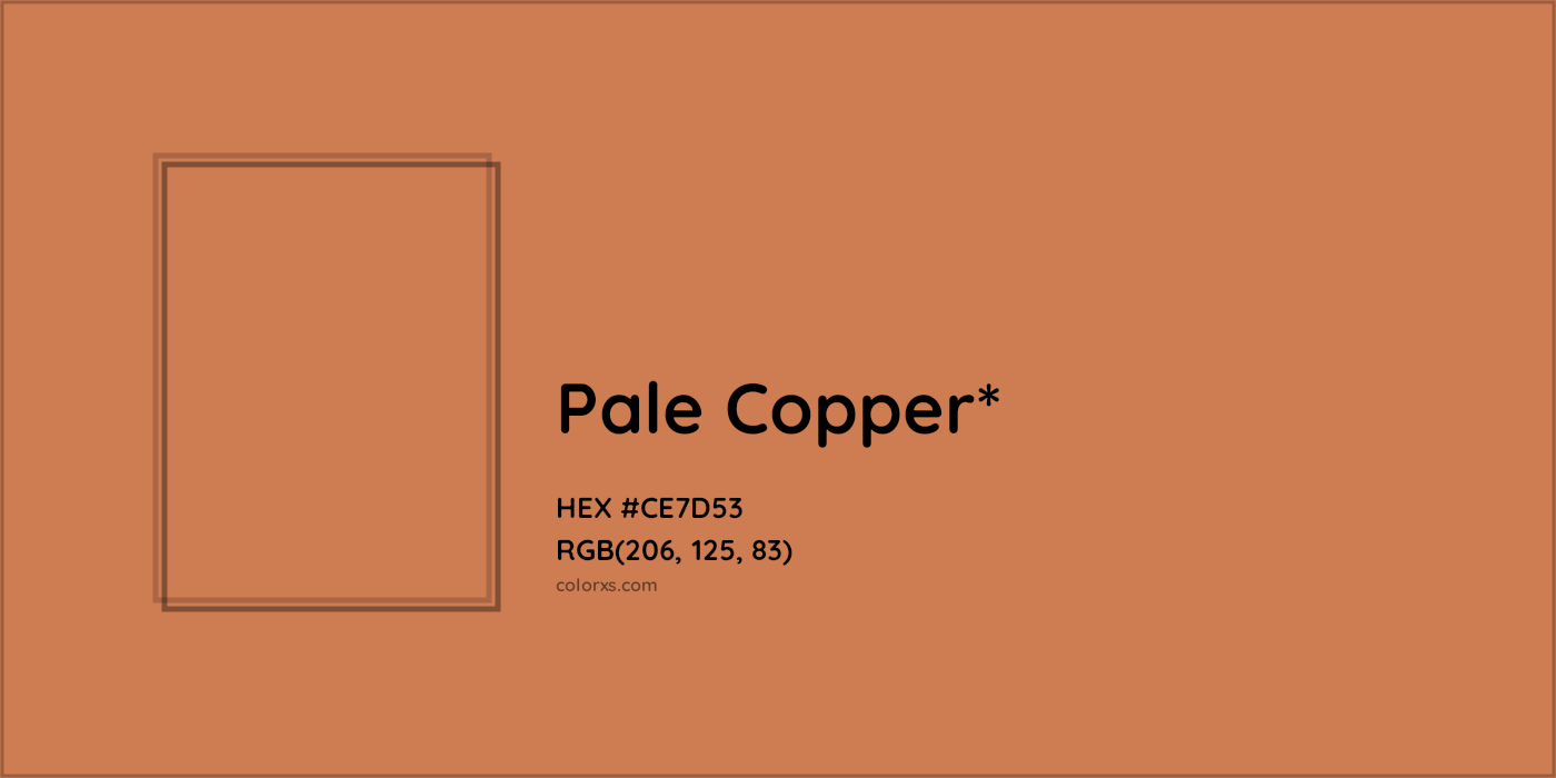 HEX #CE7D53 Color Name, Color Code, Palettes, Similar Paints, Images