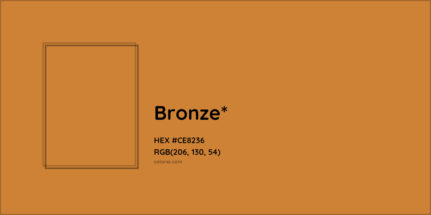 HEX #CE8236 Color Name, Color Code, Palettes, Similar Paints, Images