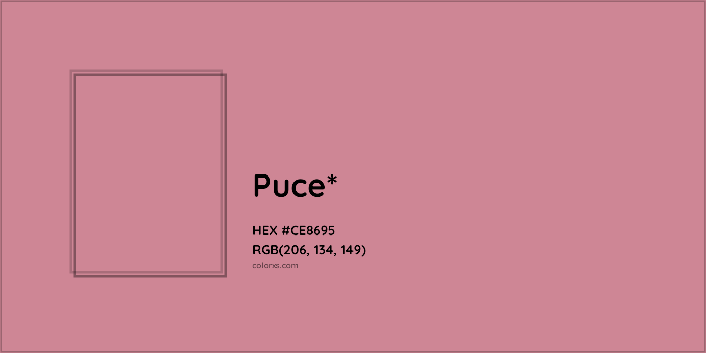 HEX #CE8695 Color Name, Color Code, Palettes, Similar Paints, Images