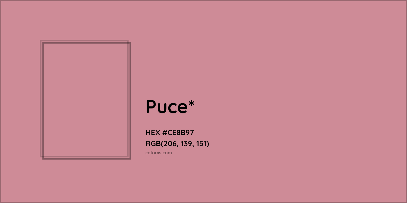 HEX #CE8B97 Color Name, Color Code, Palettes, Similar Paints, Images