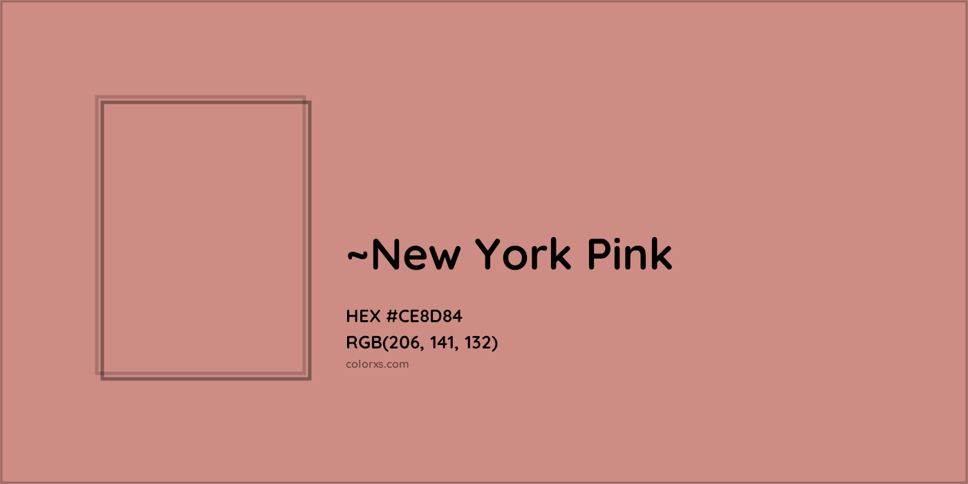 HEX #CE8D84 Color Name, Color Code, Palettes, Similar Paints, Images