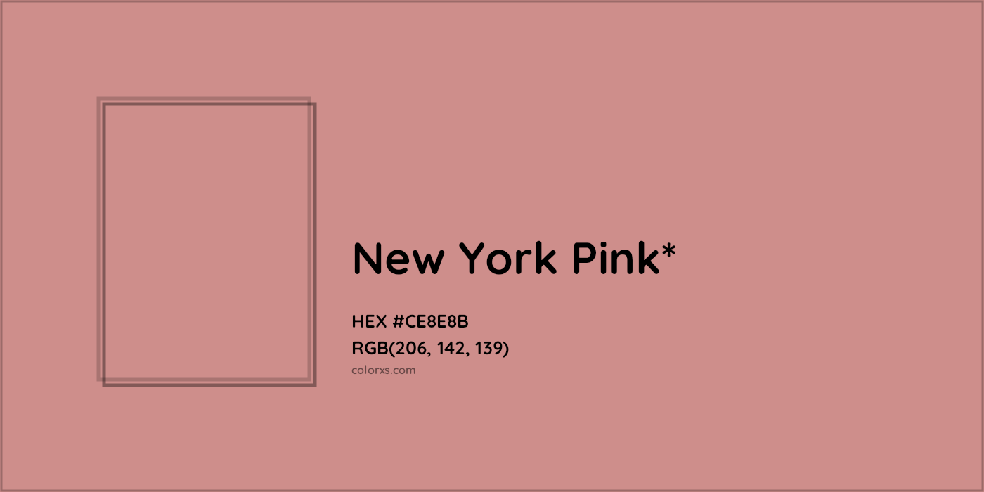 HEX #CE8E8B Color Name, Color Code, Palettes, Similar Paints, Images