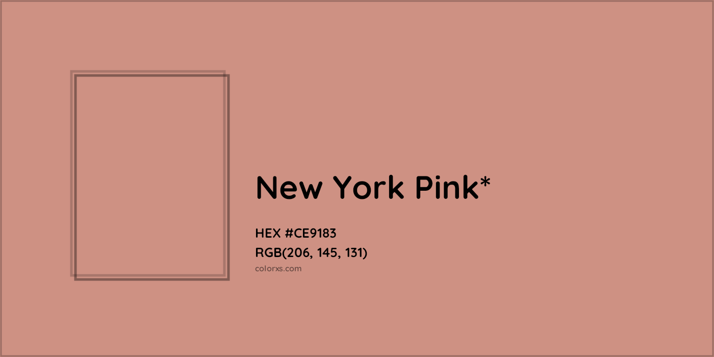 HEX #CE9183 Color Name, Color Code, Palettes, Similar Paints, Images