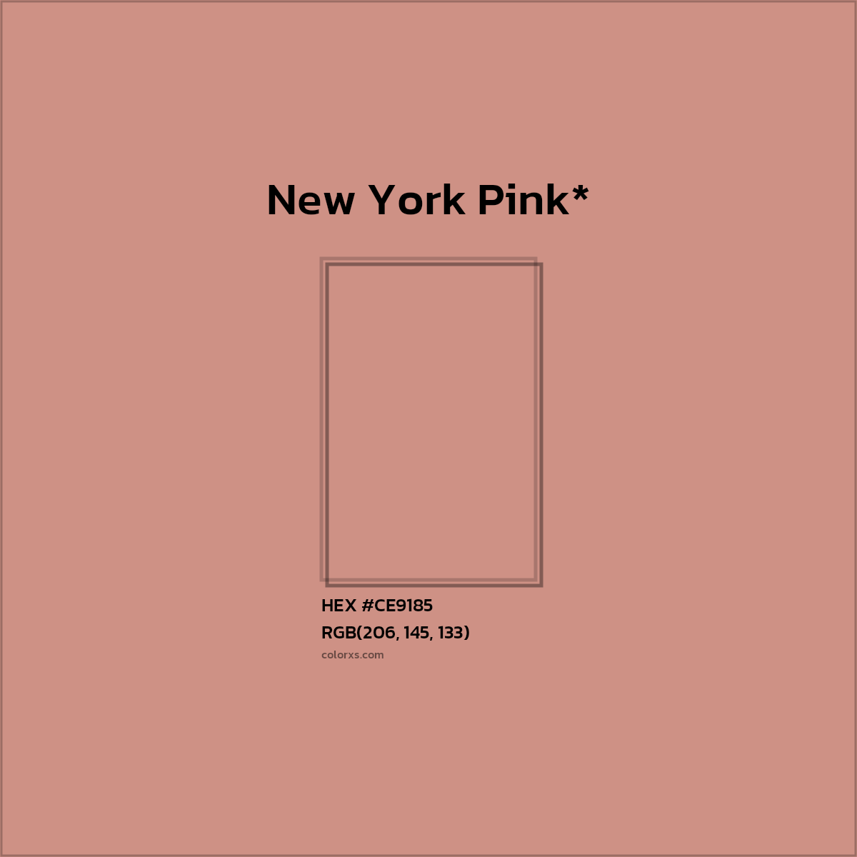 HEX #CE9185 Color Name, Color Code, Palettes, Similar Paints, Images