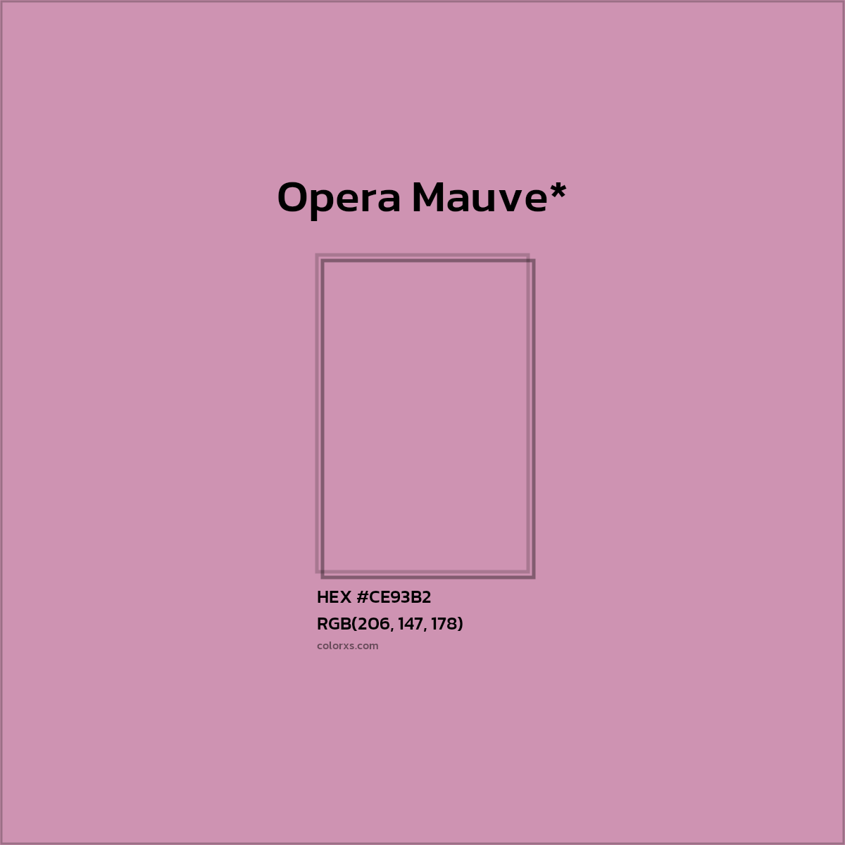 HEX #CE93B2 Color Name, Color Code, Palettes, Similar Paints, Images