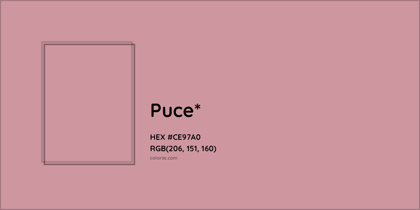 HEX #CE97A0 Color Name, Color Code, Palettes, Similar Paints, Images