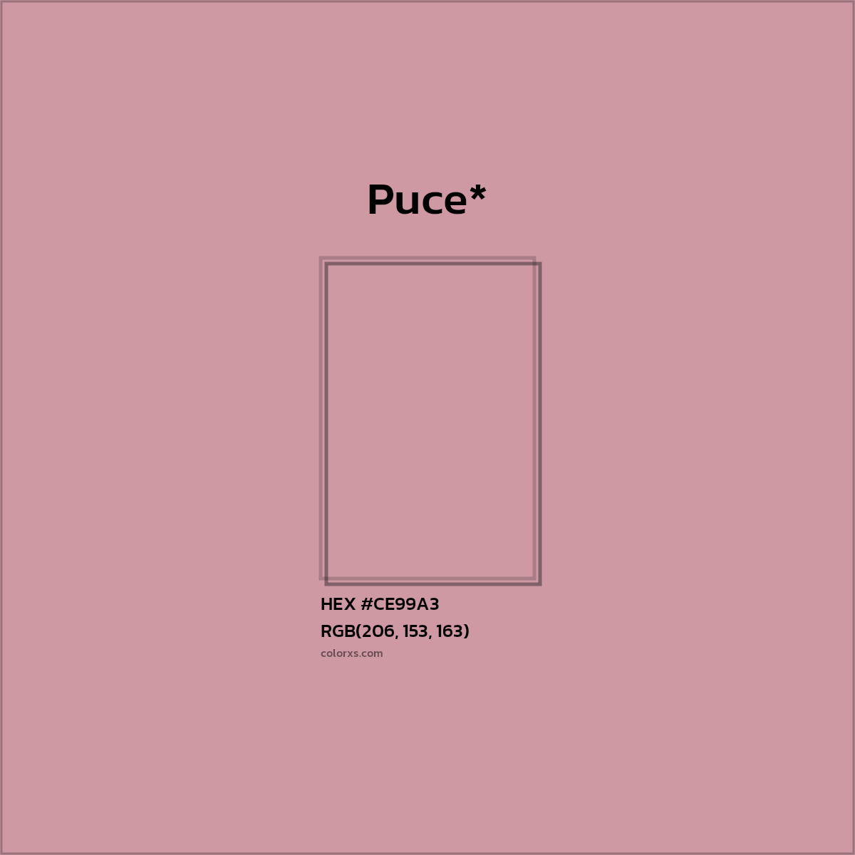 HEX #CE99A3 Color Name, Color Code, Palettes, Similar Paints, Images