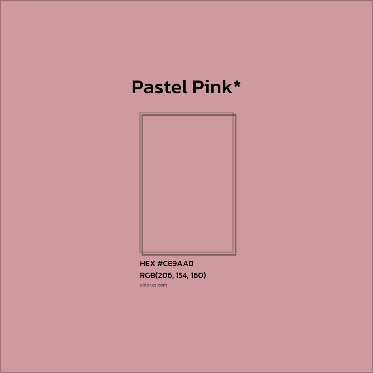 HEX #CE9AA0 Color Name, Color Code, Palettes, Similar Paints, Images