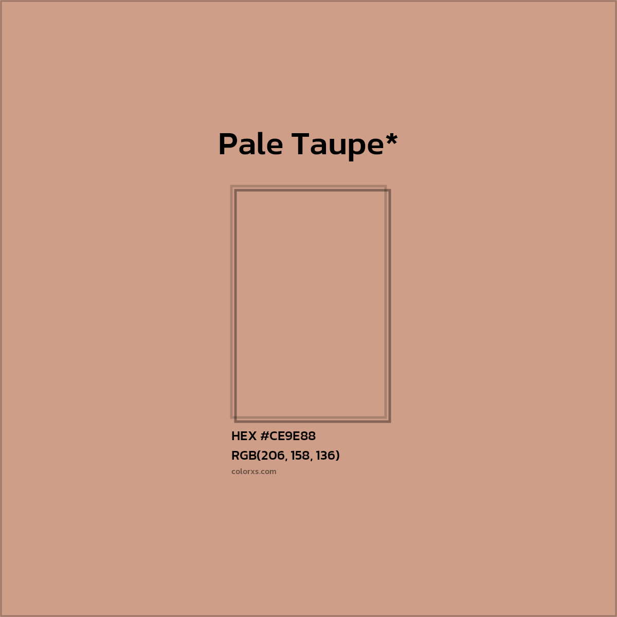 HEX #CE9E88 Color Name, Color Code, Palettes, Similar Paints, Images