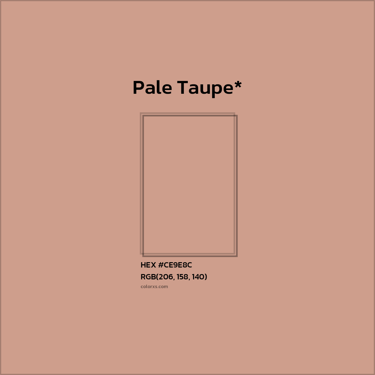 HEX #CE9E8C Color Name, Color Code, Palettes, Similar Paints, Images