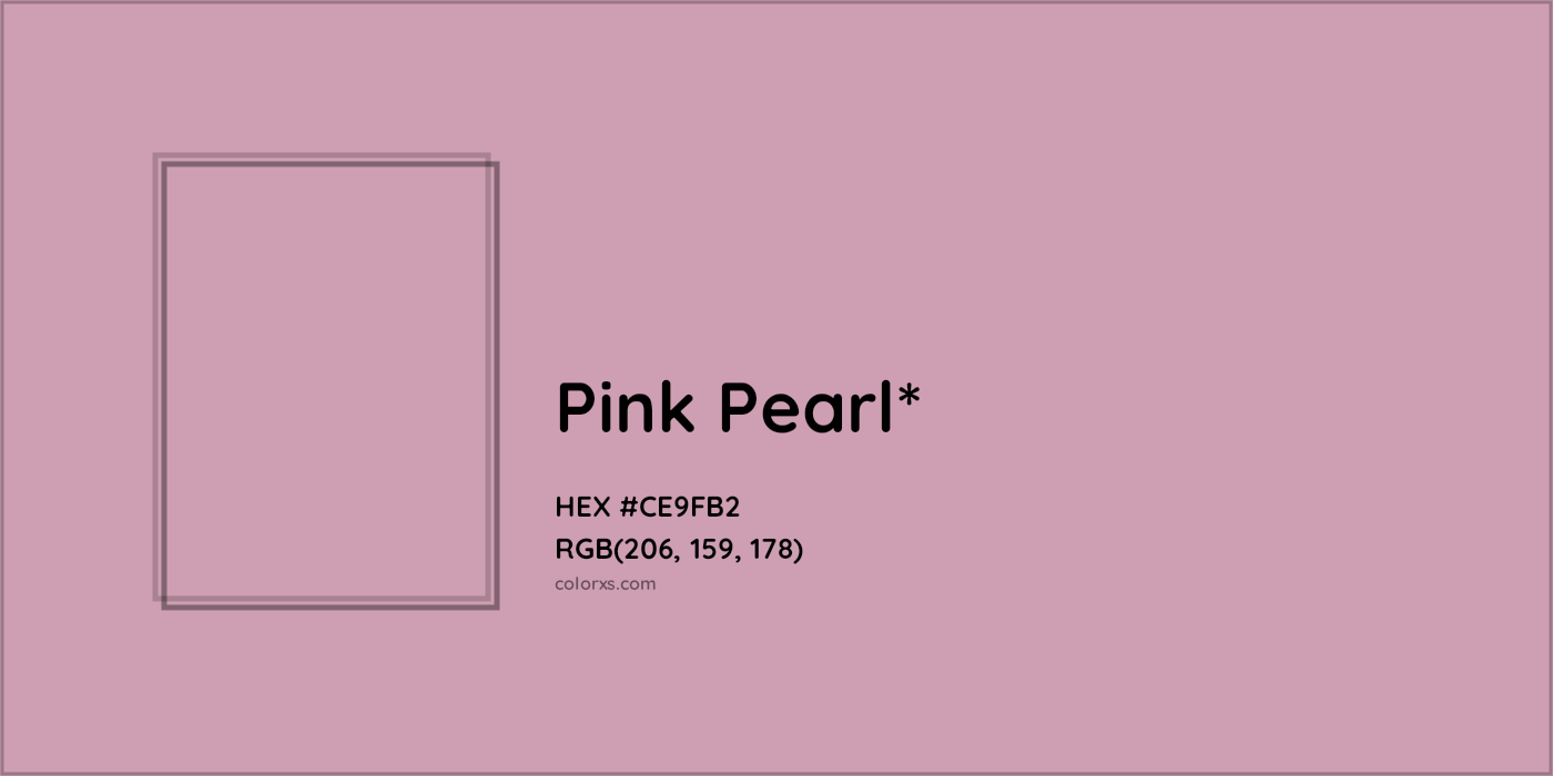 HEX #CE9FB2 Color Name, Color Code, Palettes, Similar Paints, Images
