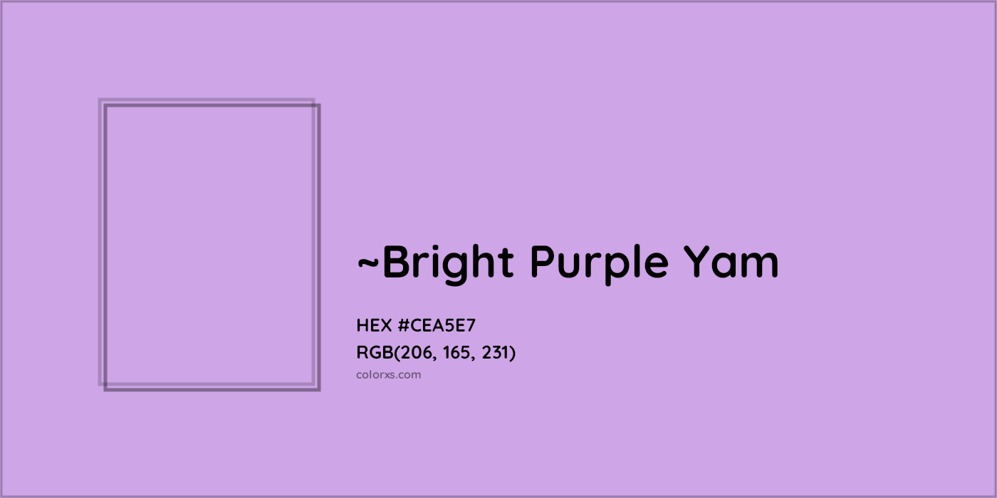 HEX #CEA5E7 Color Name, Color Code, Palettes, Similar Paints, Images