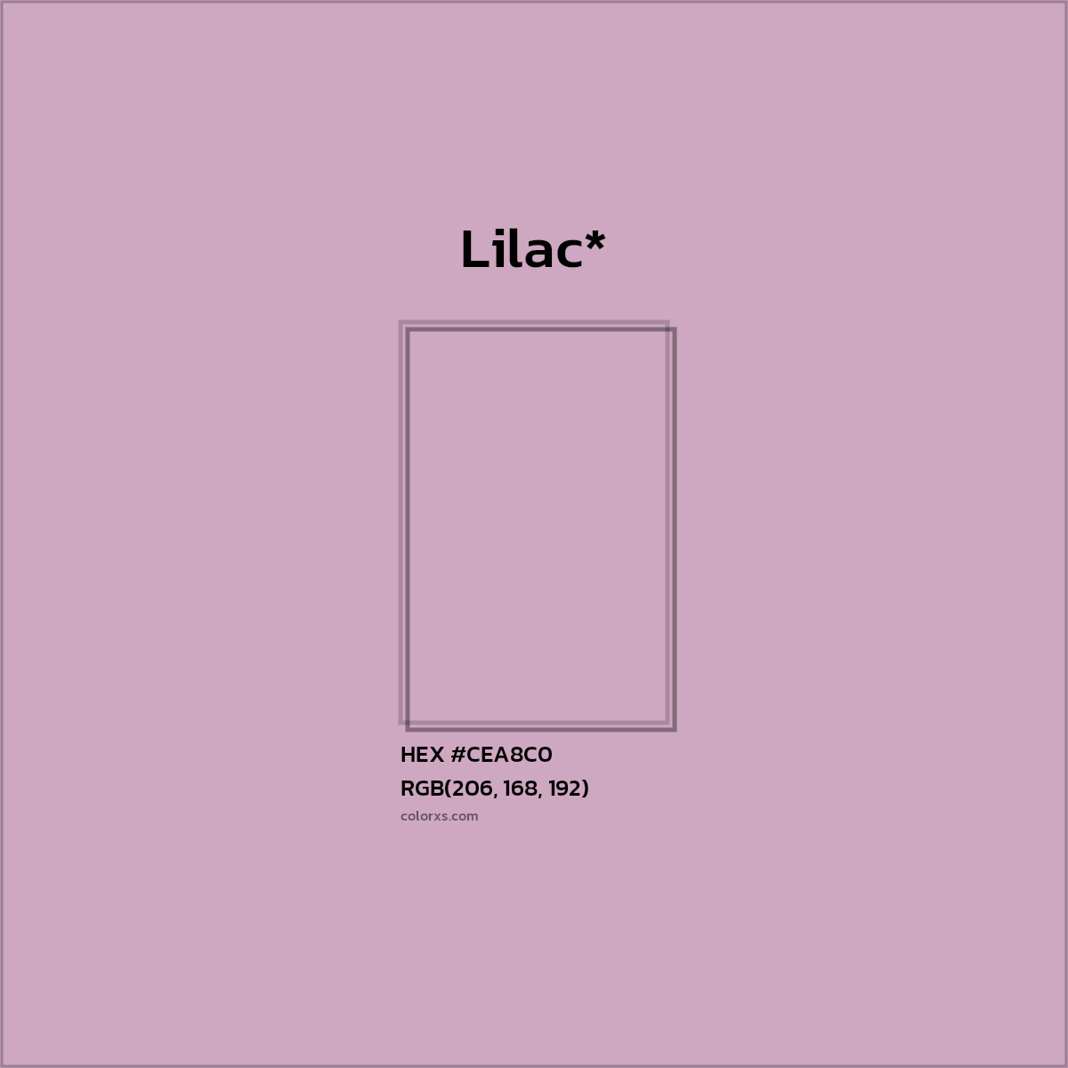 HEX #CEA8C0 Color Name, Color Code, Palettes, Similar Paints, Images