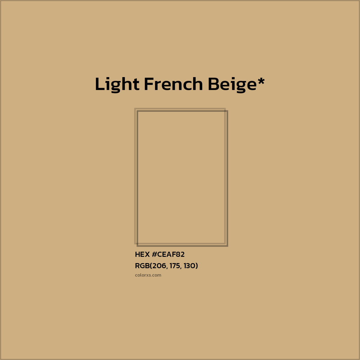 HEX #CEAF82 Color Name, Color Code, Palettes, Similar Paints, Images