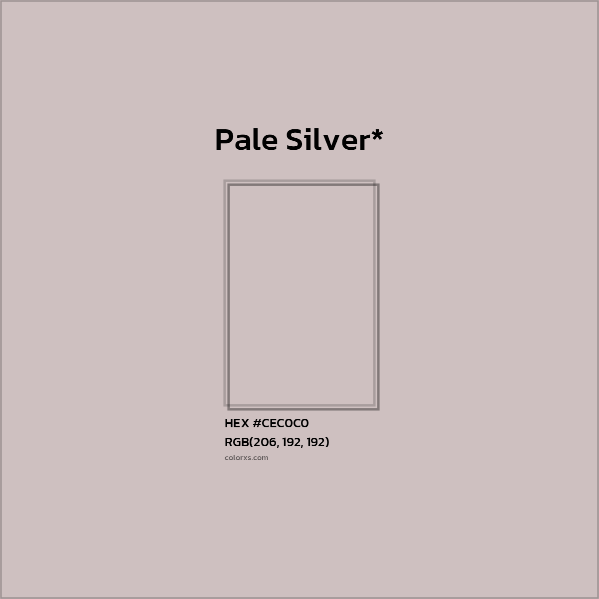 HEX #CEC0C0 Color Name, Color Code, Palettes, Similar Paints, Images