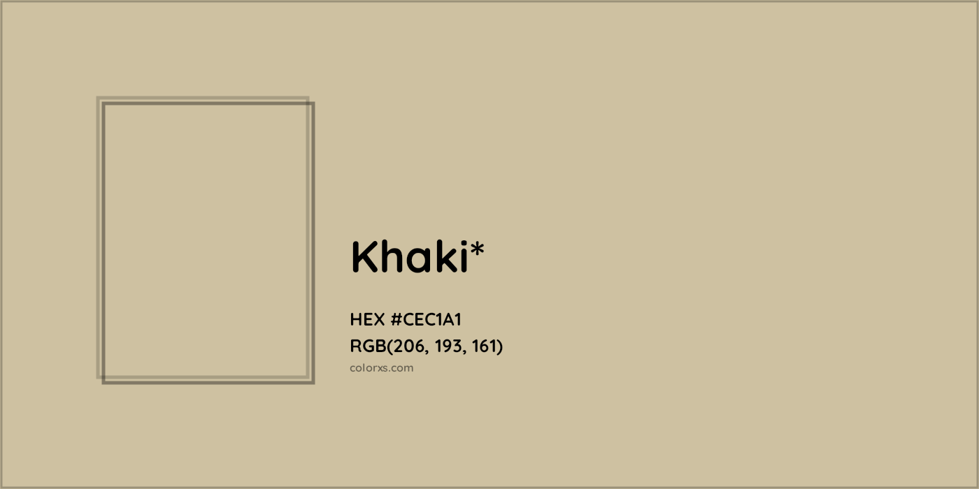 HEX #CEC1A1 Color Name, Color Code, Palettes, Similar Paints, Images