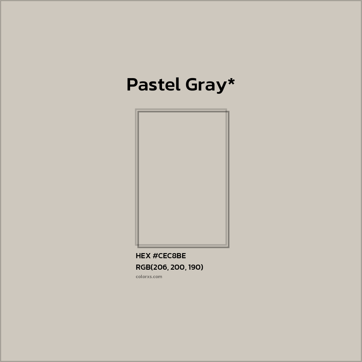 HEX #CEC8BE Color Name, Color Code, Palettes, Similar Paints, Images