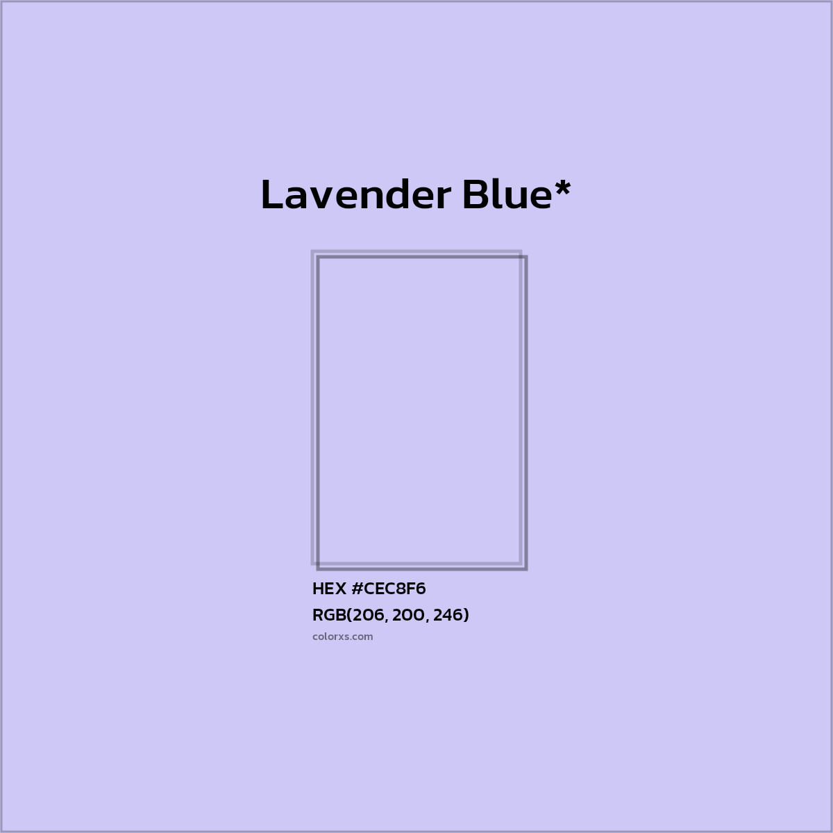 HEX #CEC8F6 Color Name, Color Code, Palettes, Similar Paints, Images