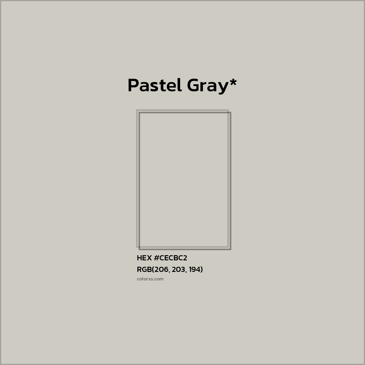 HEX #CECBC2 Color Name, Color Code, Palettes, Similar Paints, Images
