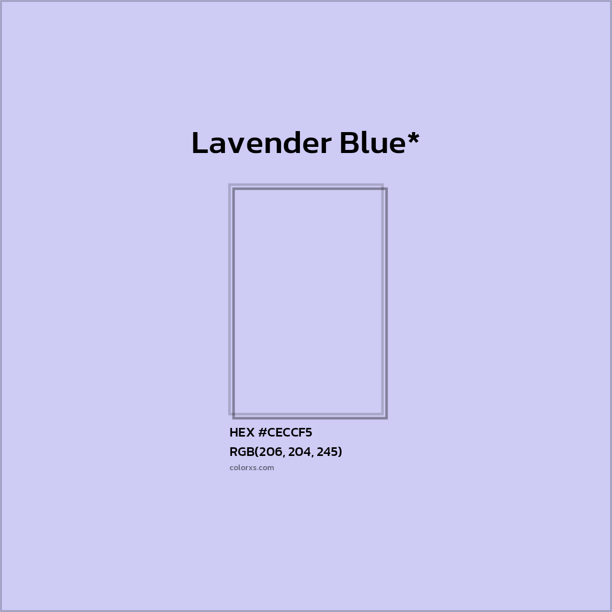 HEX #CECCF5 Color Name, Color Code, Palettes, Similar Paints, Images