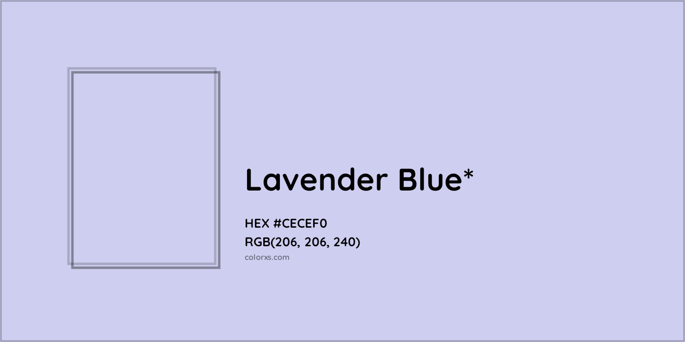 HEX #CECEF0 Color Name, Color Code, Palettes, Similar Paints, Images