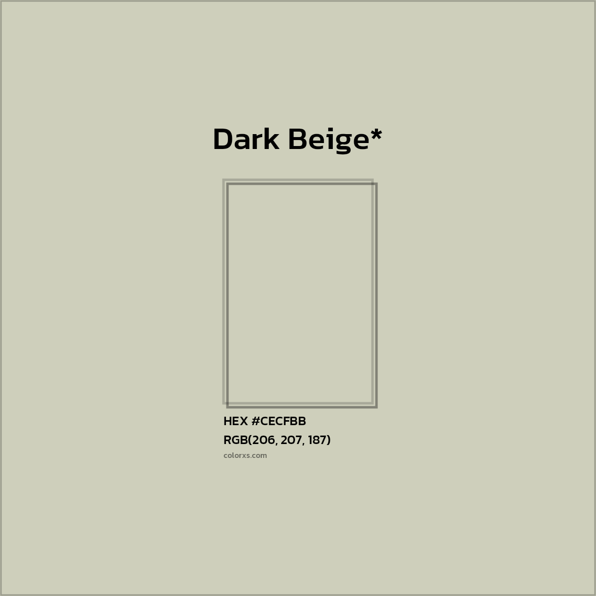 HEX #CECFBB Color Name, Color Code, Palettes, Similar Paints, Images