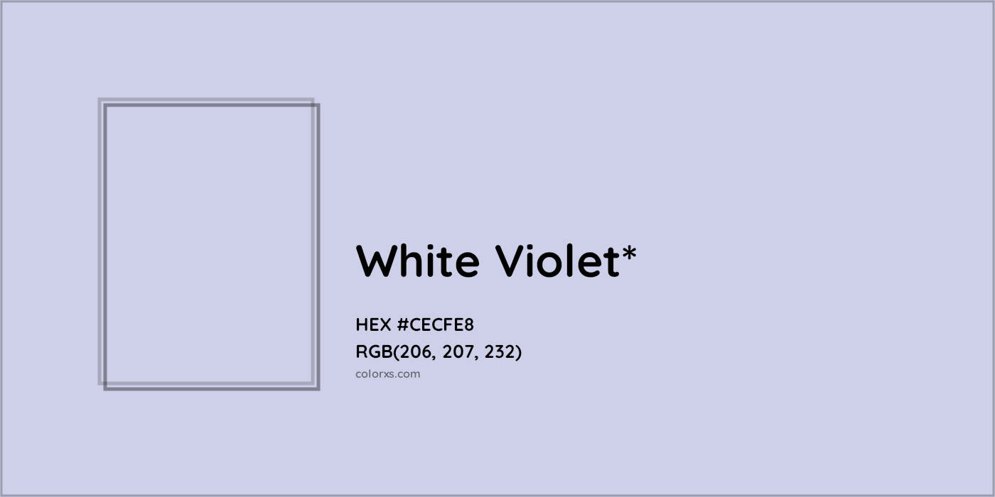HEX #CECFE8 Color Name, Color Code, Palettes, Similar Paints, Images