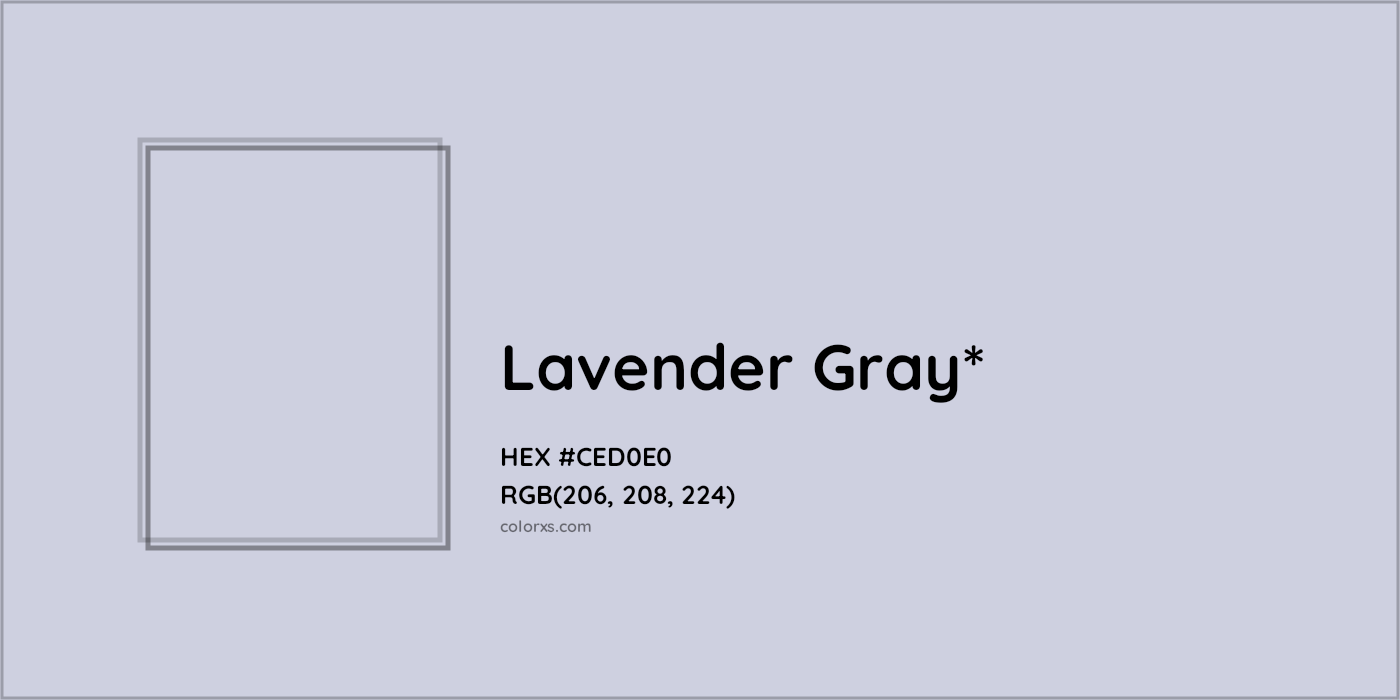 HEX #CED0E0 Color Name, Color Code, Palettes, Similar Paints, Images