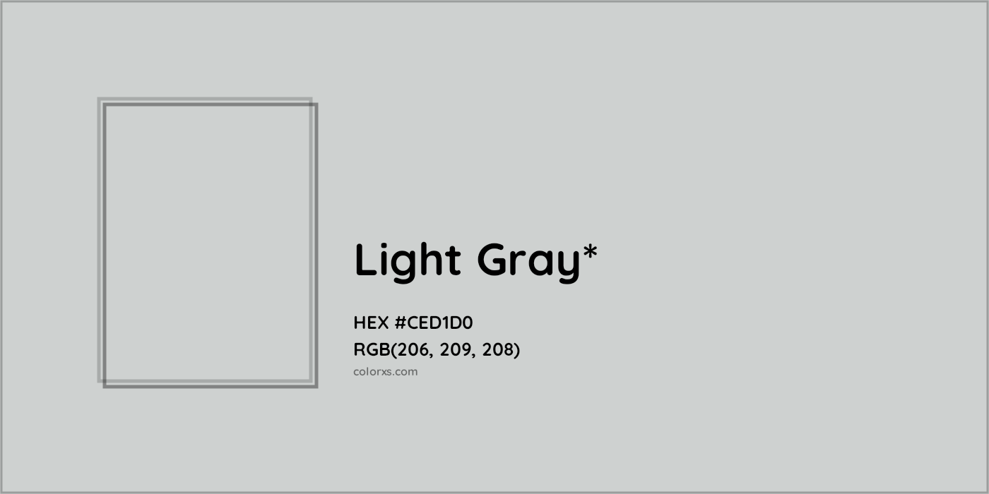 HEX #CED1D0 Color Name, Color Code, Palettes, Similar Paints, Images
