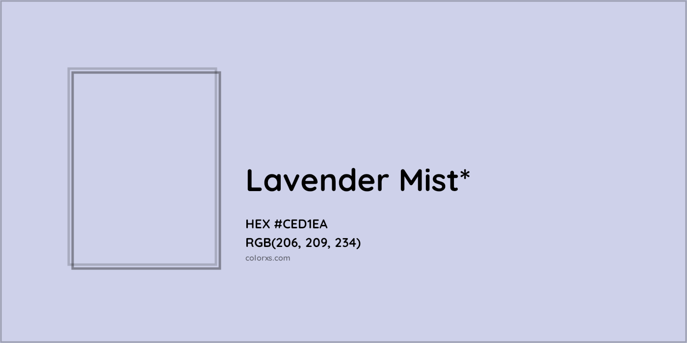 HEX #CED1EA Color Name, Color Code, Palettes, Similar Paints, Images