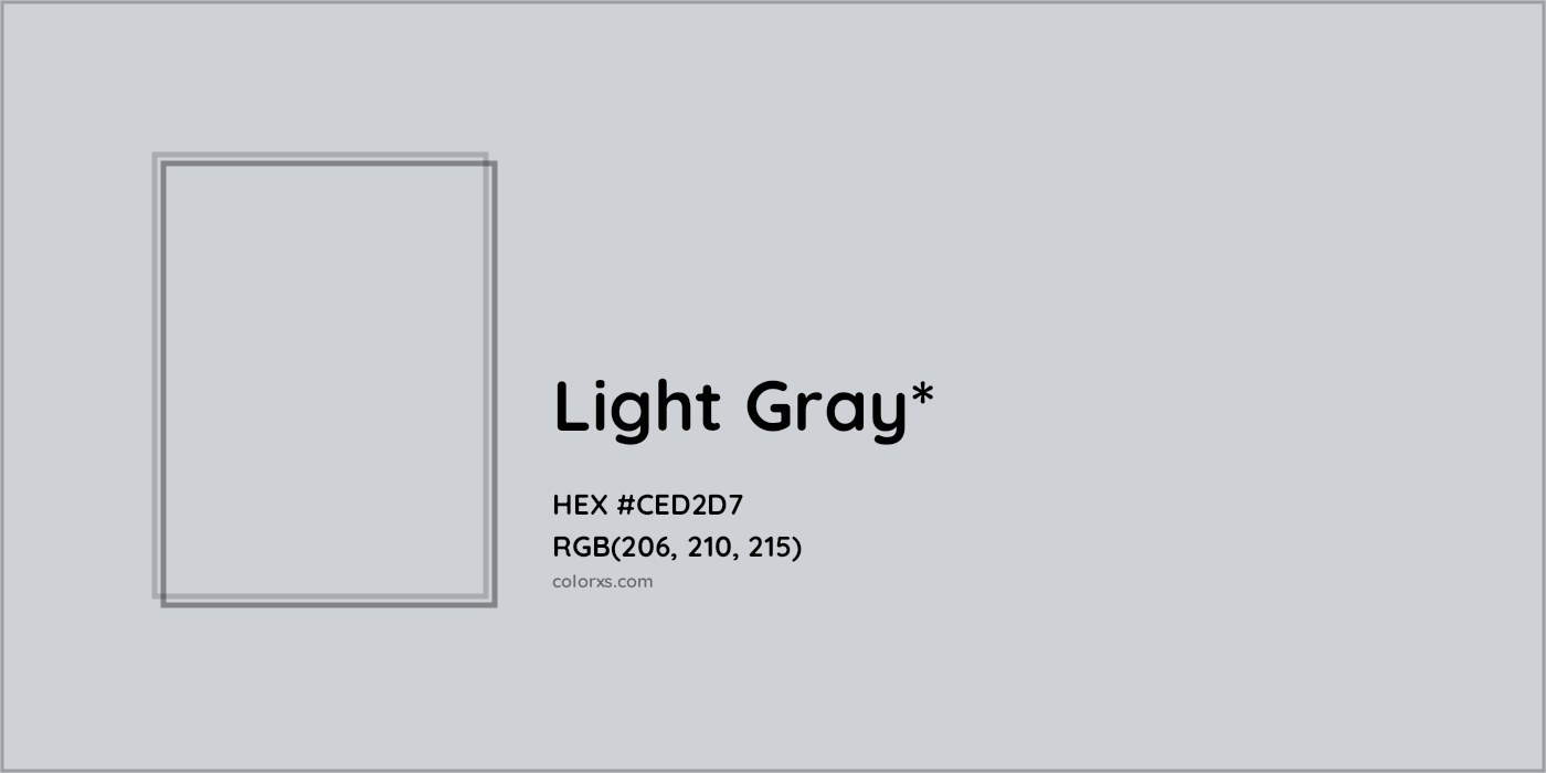 HEX #CED2D7 Color Name, Color Code, Palettes, Similar Paints, Images