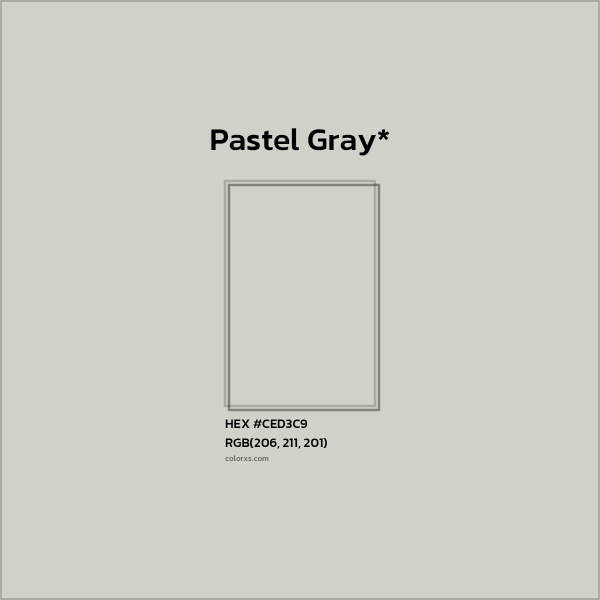 HEX #CED3C9 Color Name, Color Code, Palettes, Similar Paints, Images