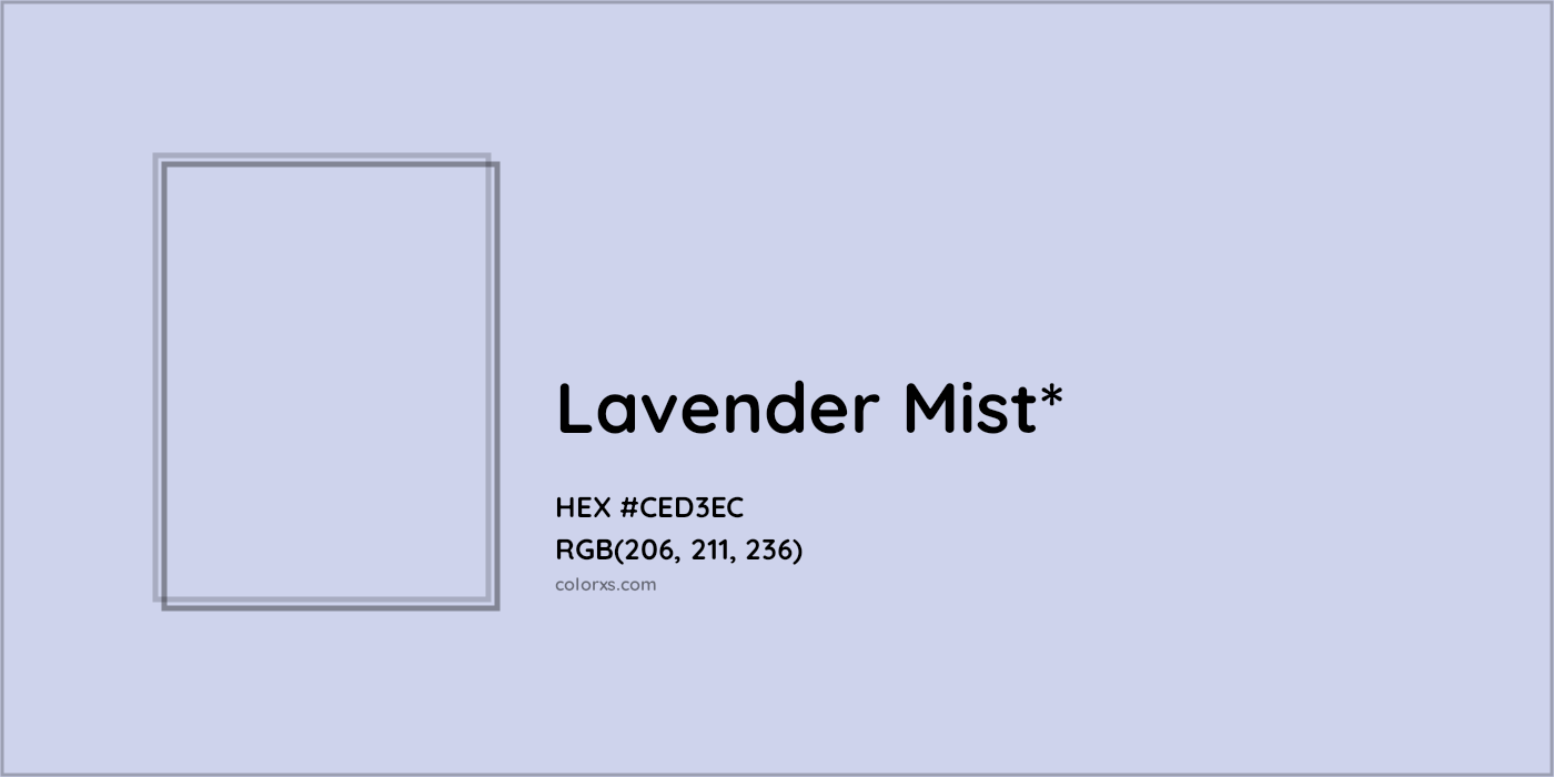 HEX #CED3EC Color Name, Color Code, Palettes, Similar Paints, Images