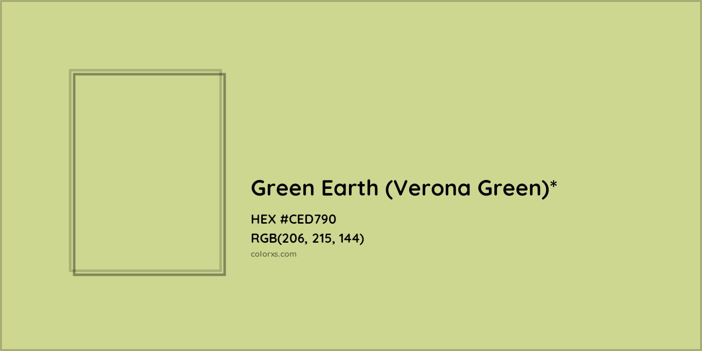 HEX #CED790 Color Name, Color Code, Palettes, Similar Paints, Images