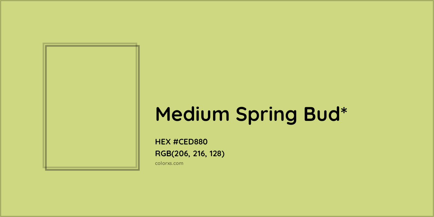 HEX #CED880 Color Name, Color Code, Palettes, Similar Paints, Images