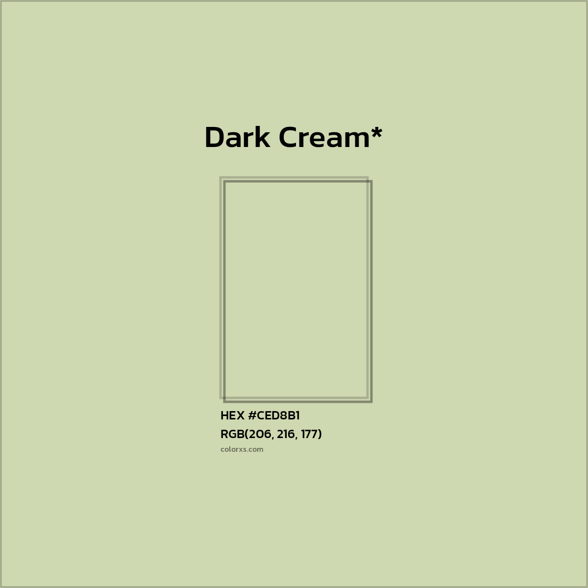 HEX #CED8B1 Color Name, Color Code, Palettes, Similar Paints, Images