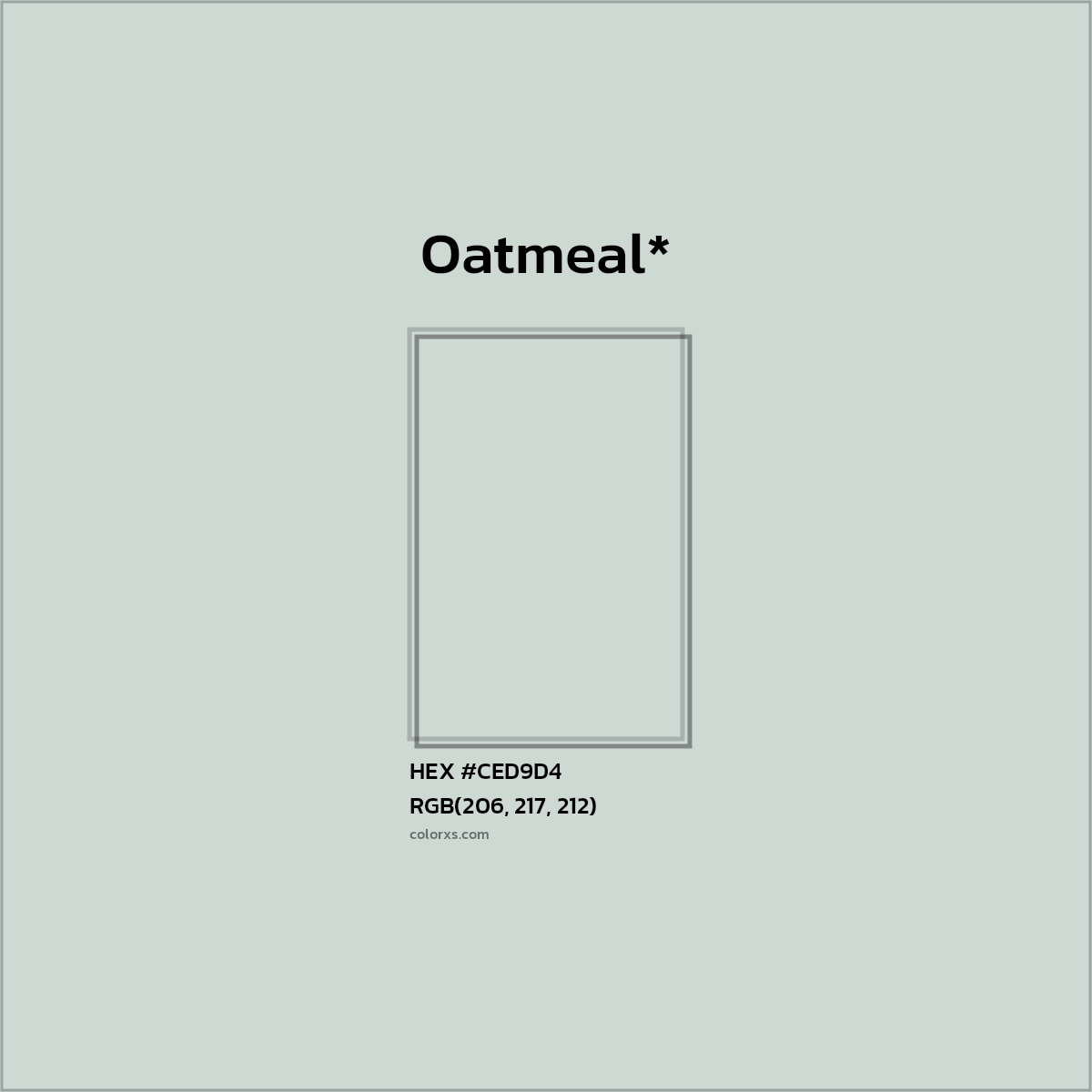 HEX #CED9D4 Color Name, Color Code, Palettes, Similar Paints, Images