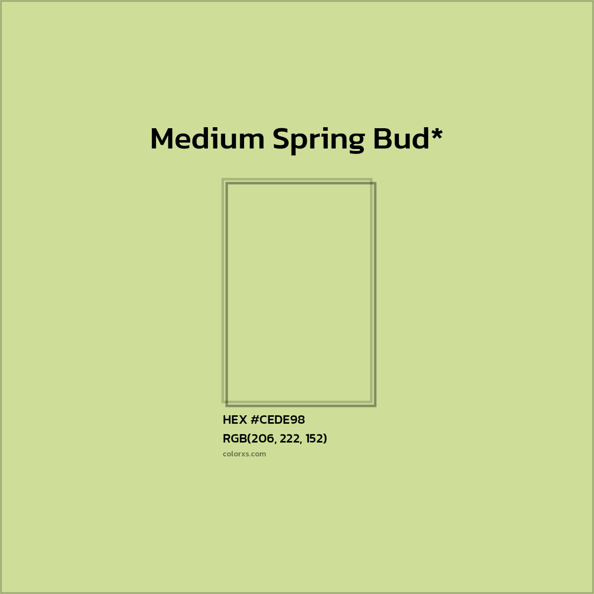 HEX #CEDE98 Color Name, Color Code, Palettes, Similar Paints, Images