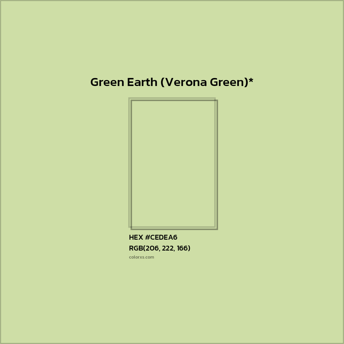 HEX #CEDEA6 Color Name, Color Code, Palettes, Similar Paints, Images