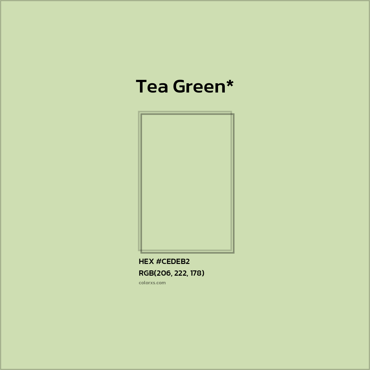 HEX #CEDEB2 Color Name, Color Code, Palettes, Similar Paints, Images