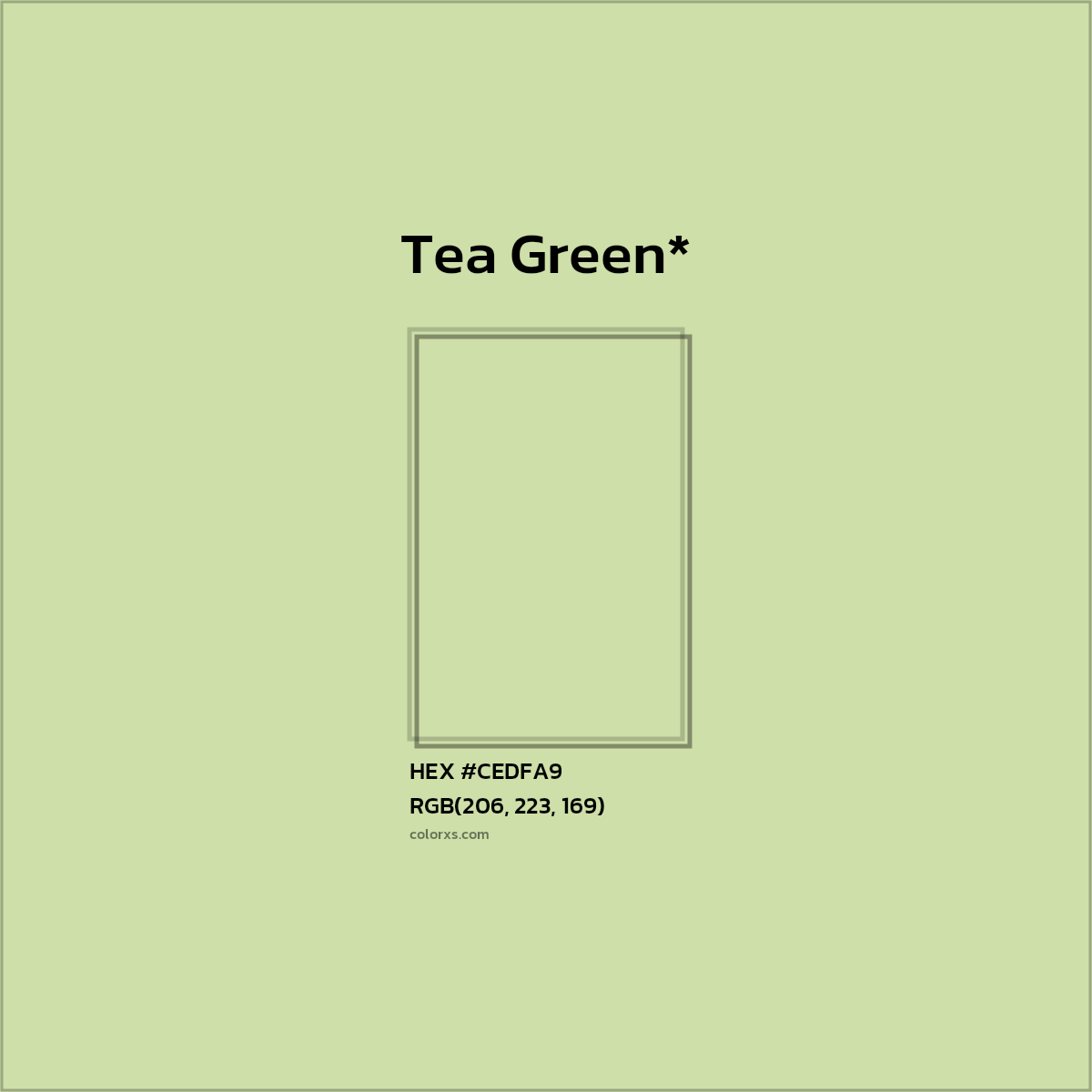 HEX #CEDFA9 Color Name, Color Code, Palettes, Similar Paints, Images