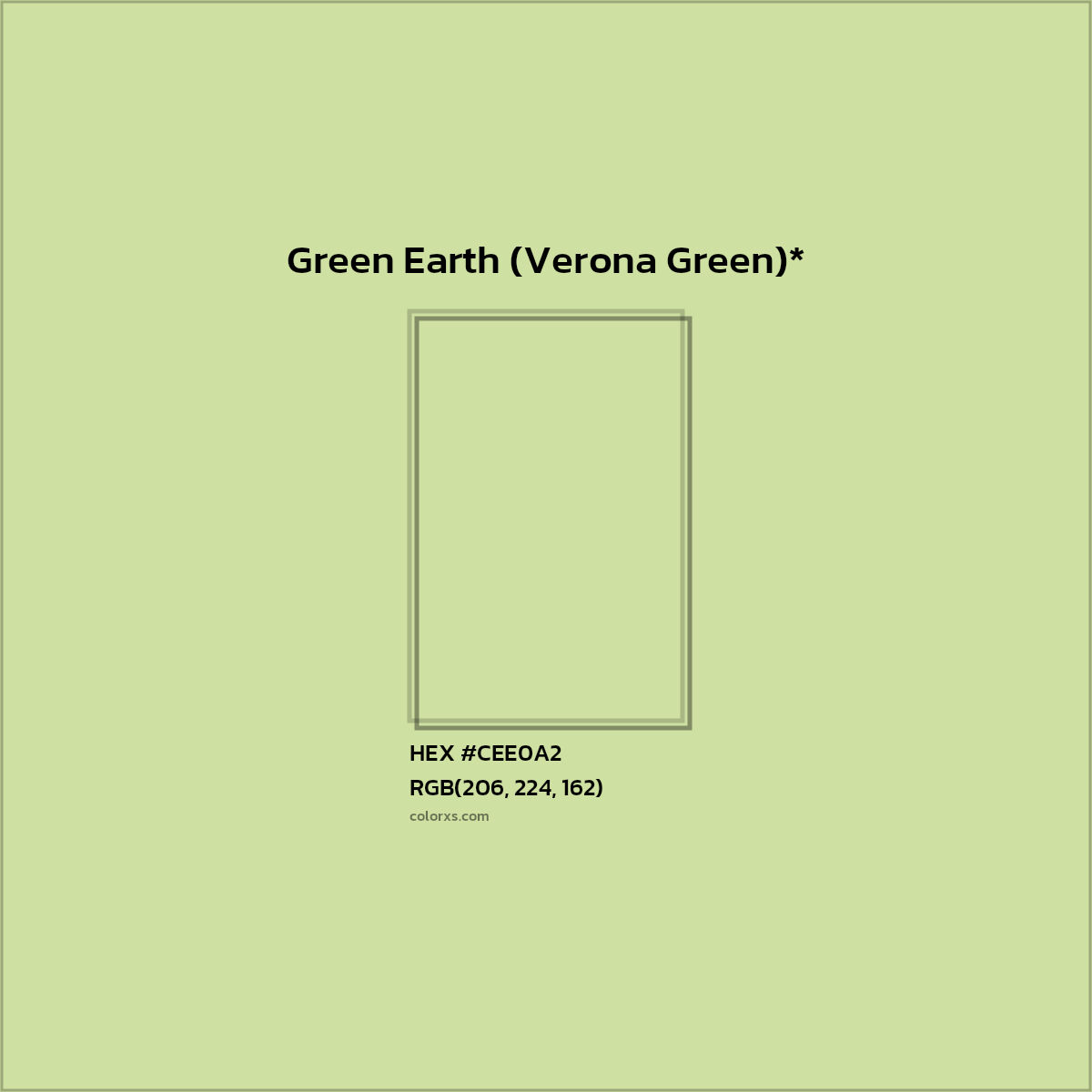 HEX #CEE0A2 Color Name, Color Code, Palettes, Similar Paints, Images