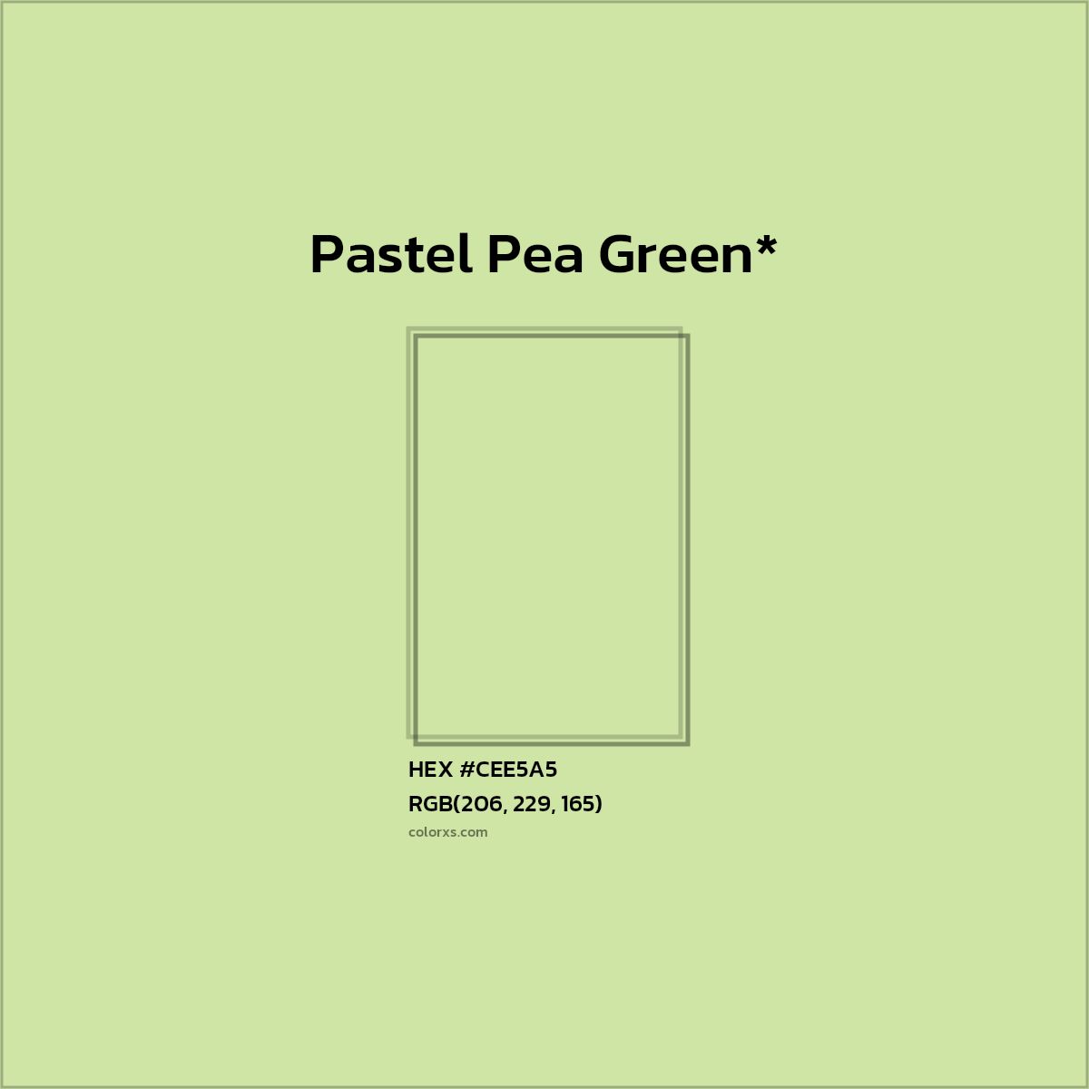 HEX #CEE5A5 Color Name, Color Code, Palettes, Similar Paints, Images