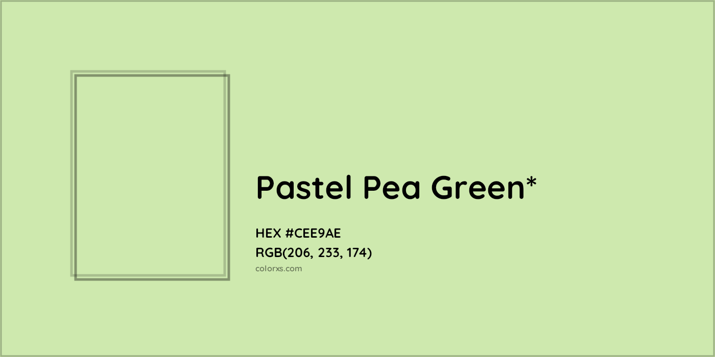 HEX #CEE9AE Color Name, Color Code, Palettes, Similar Paints, Images