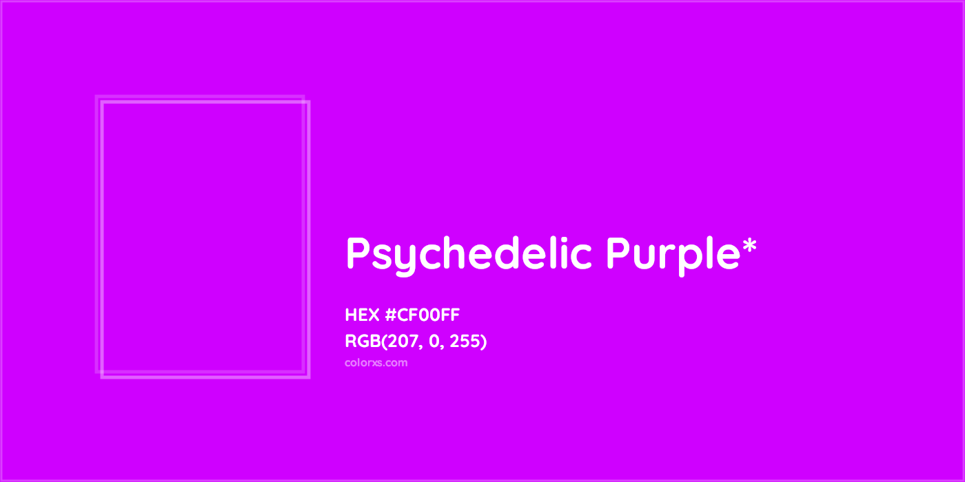 HEX #CF00FF Color Name, Color Code, Palettes, Similar Paints, Images
