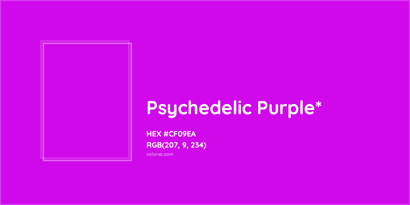 HEX #CF09EA Color Name, Color Code, Palettes, Similar Paints, Images