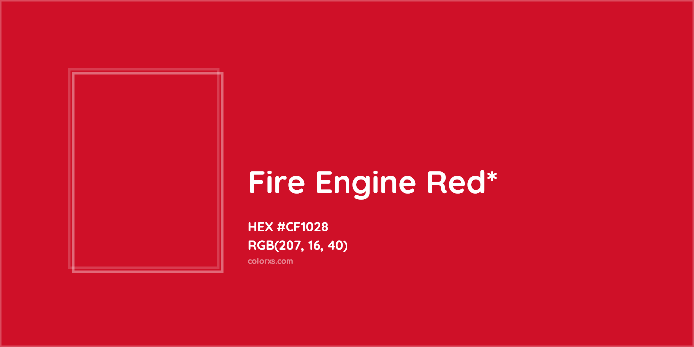 HEX #CF1028 Color Name, Color Code, Palettes, Similar Paints, Images